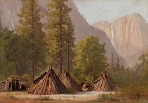 Village indien de Yosemite, 1874